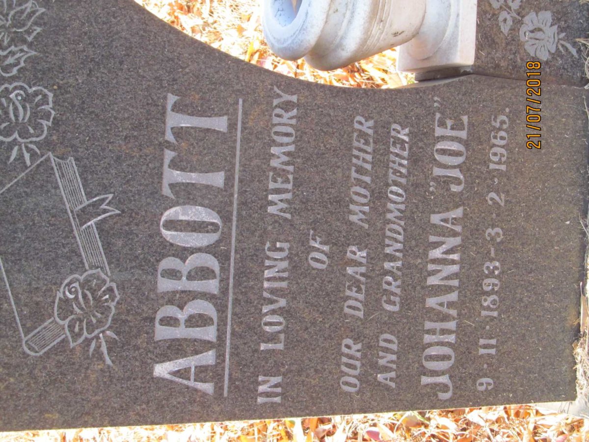 ABBOTT Johanna 1893-1965
