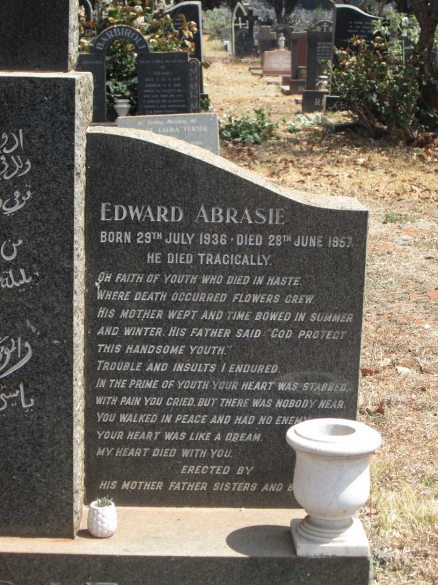 ABRASIE Edward 1936-1957