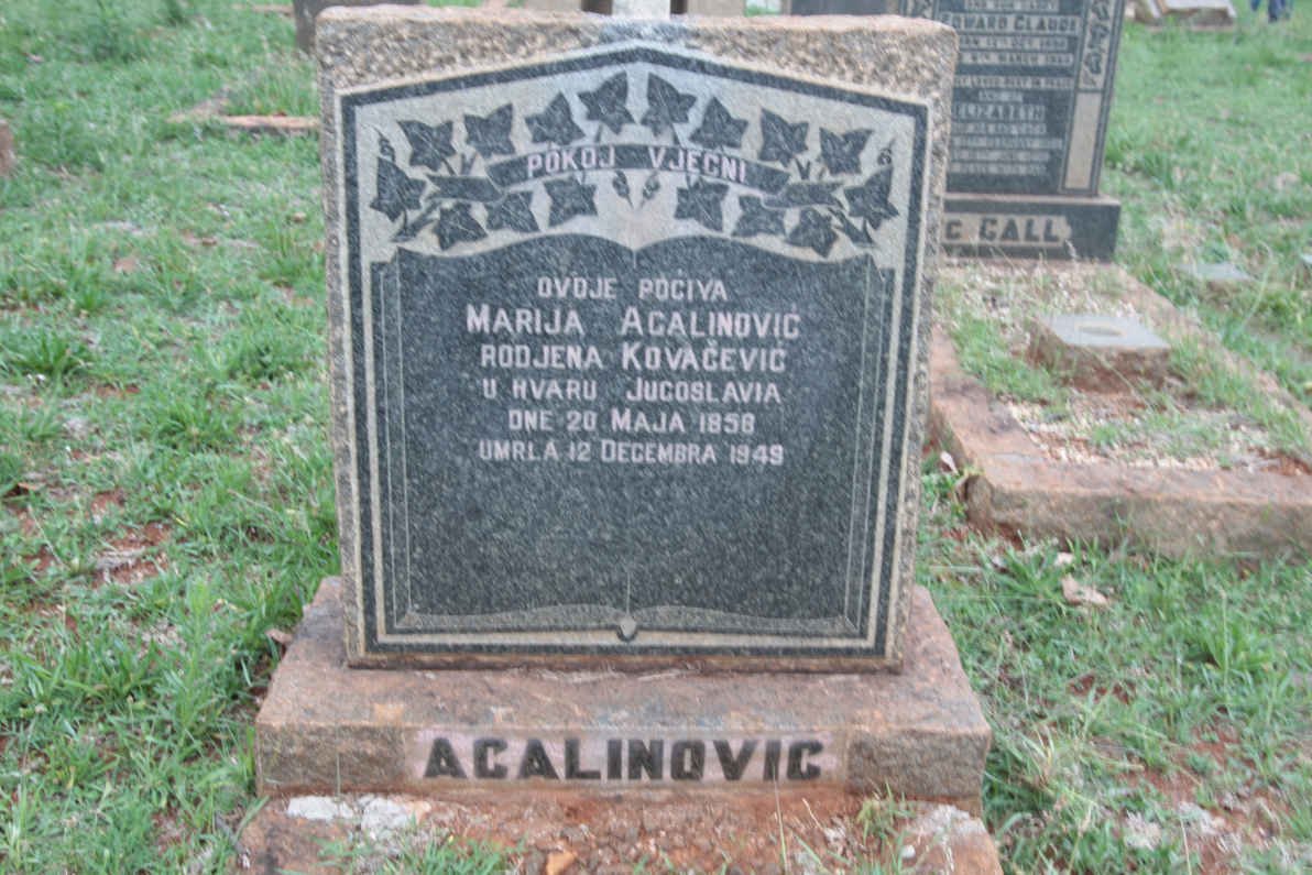 ACALINOVIC Marija 1858-1949