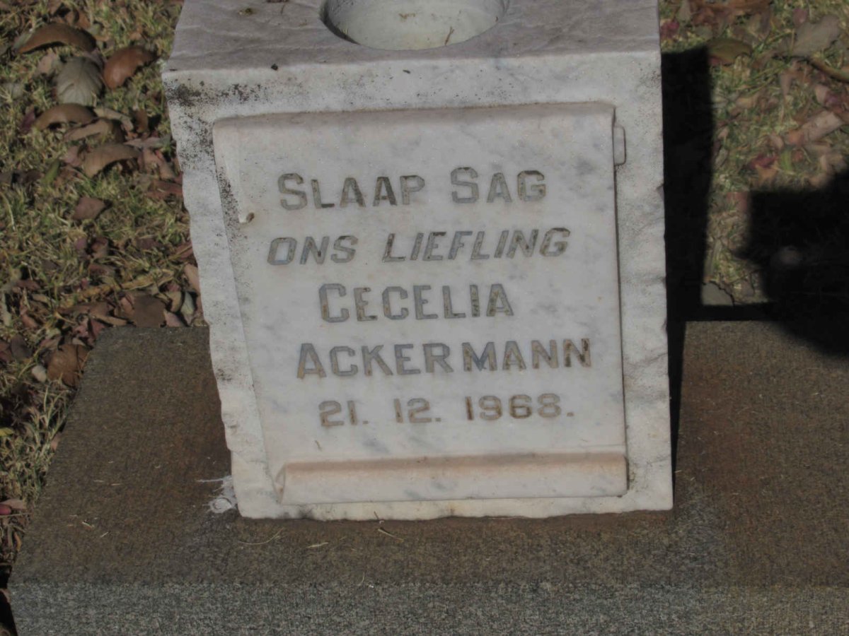 ACKERMANN Cecelia -1968