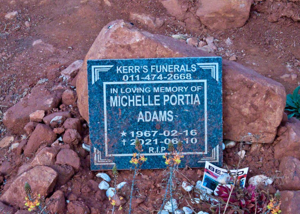 ADAMS Michelle Portia 1967-2021