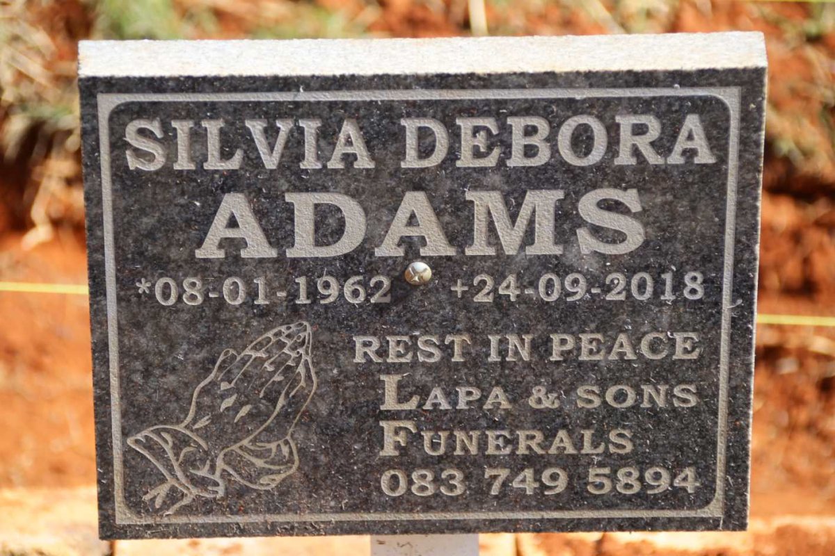 ADAMS Silvia Debora 1962-2018