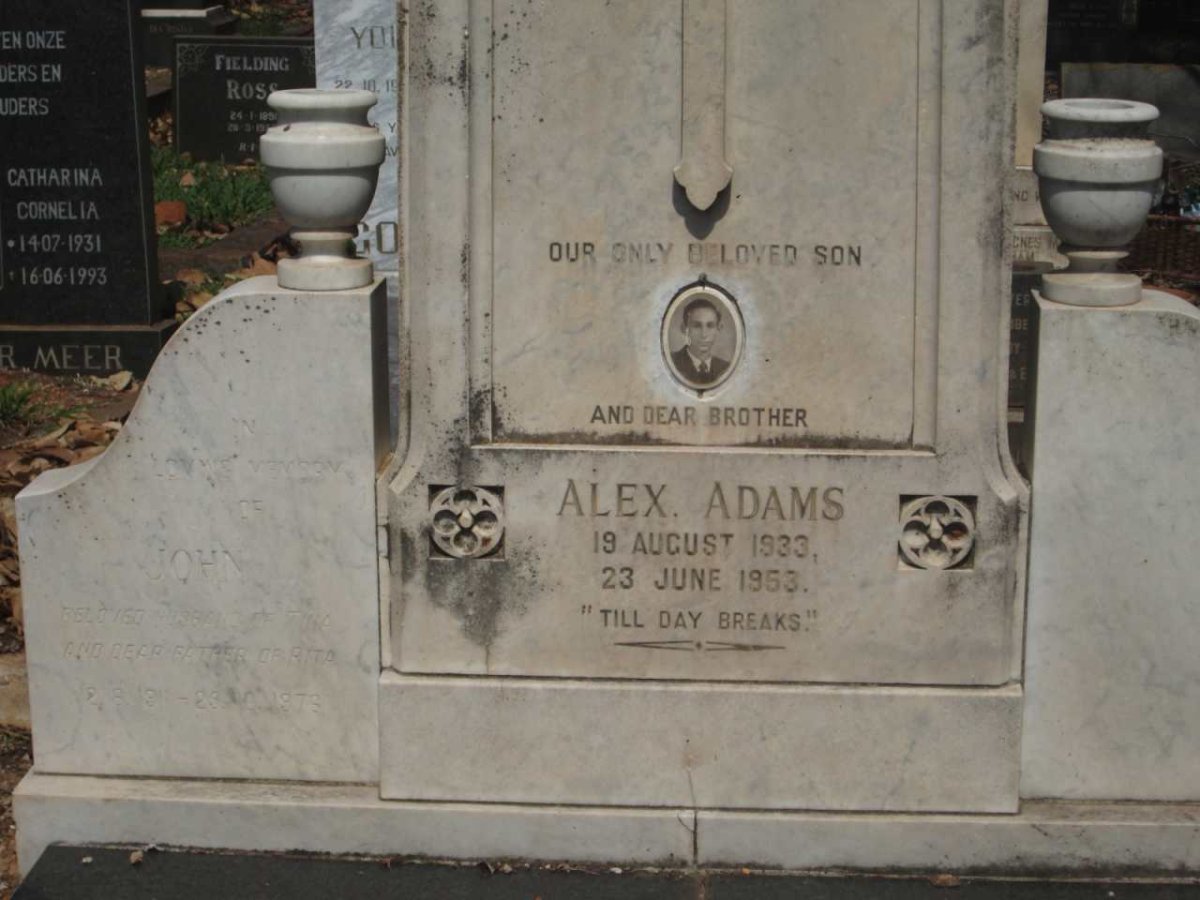 ADAMS John -19?? &amp; Tina -19?? :: ADAMS Alex. 1933-1953