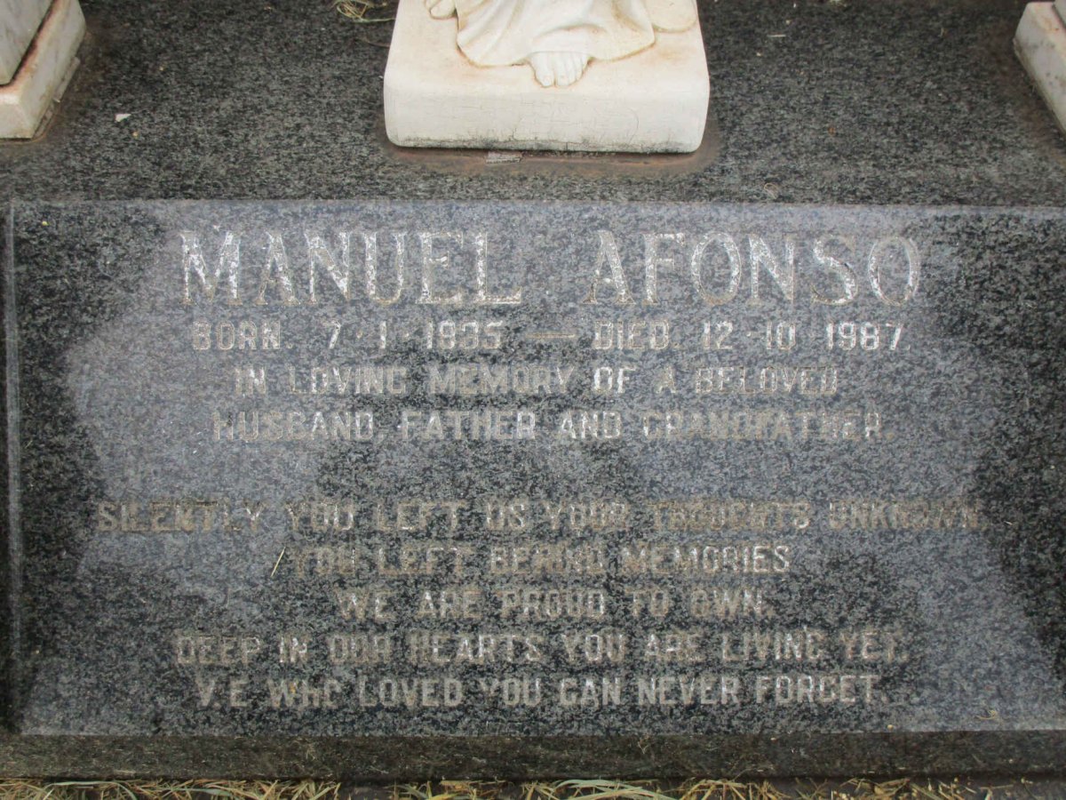 AFONSO Manuel 1935-1987