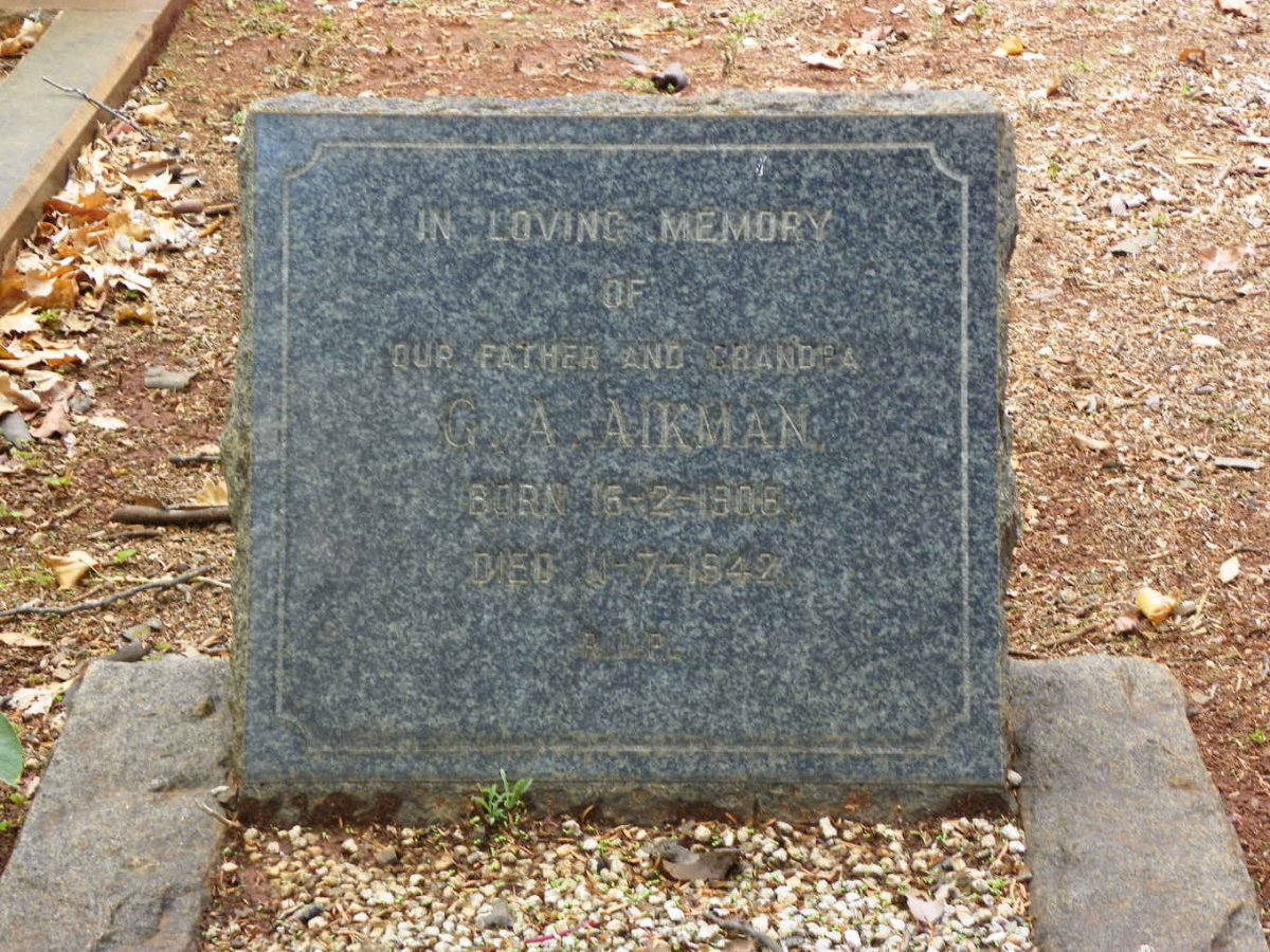 AIKMAN G.A. 1906-1942