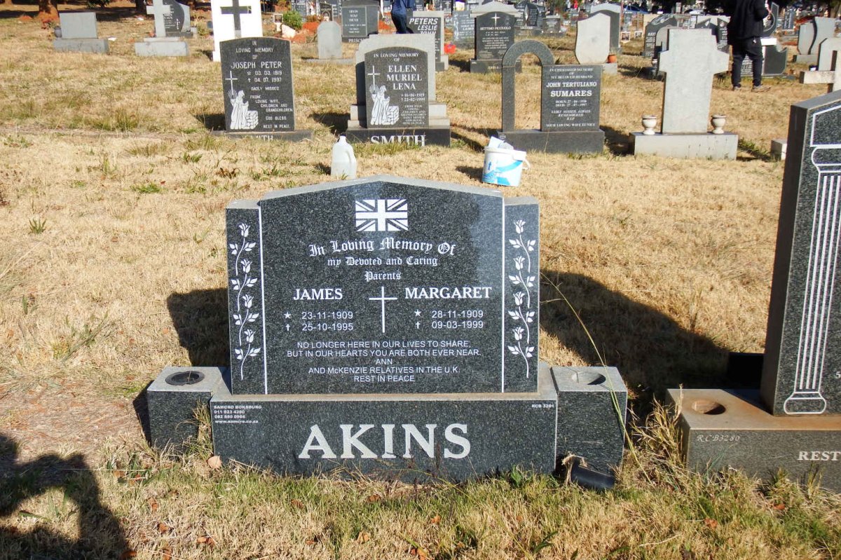 AKINS James 1909-1995 &amp; Margaret 1909-1999