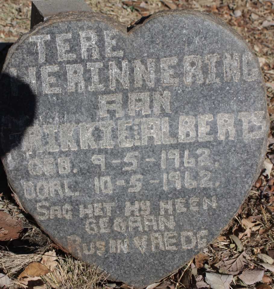 ALBERTS Frikkie 1962-1962