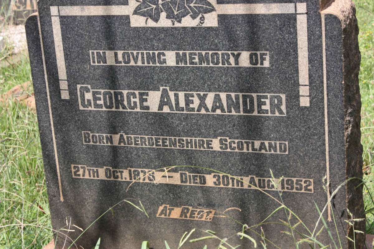 ALEXANDER George 1876-1952