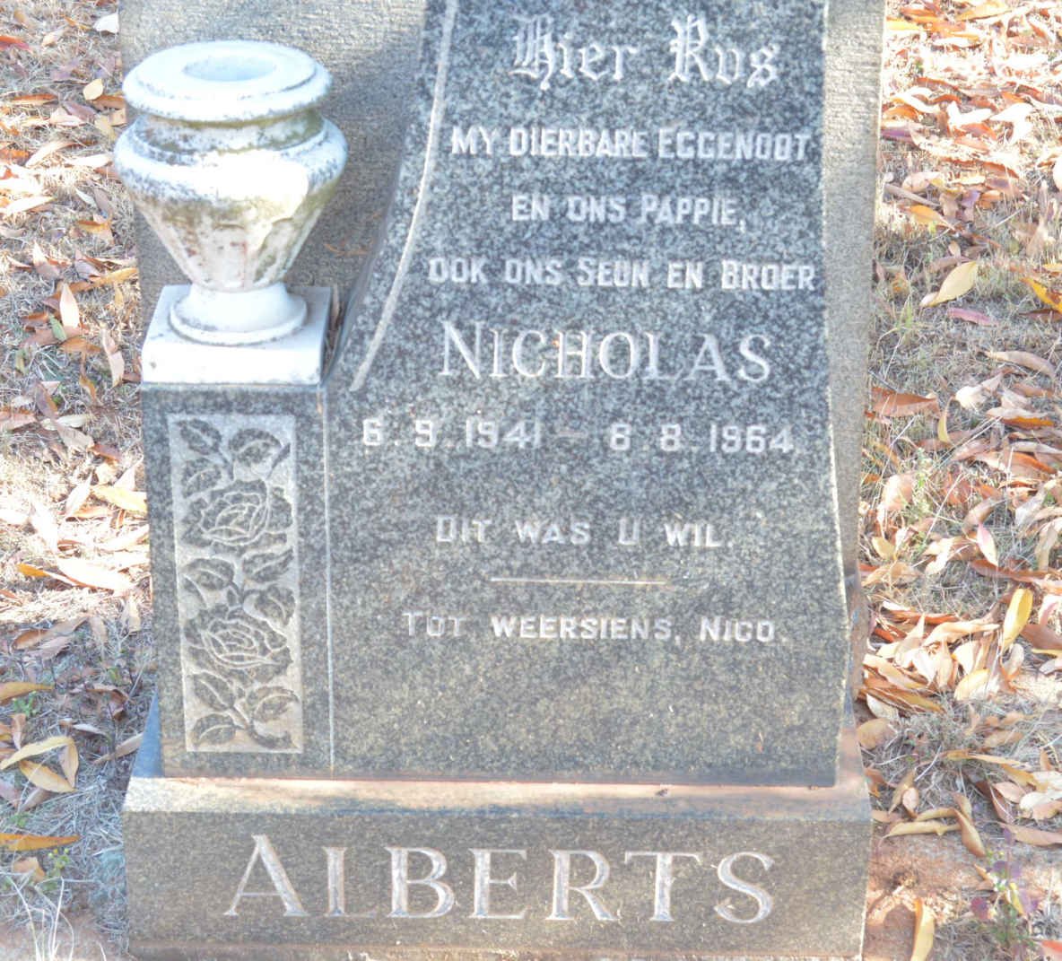 ALBERTS Nicholas 1941-1964