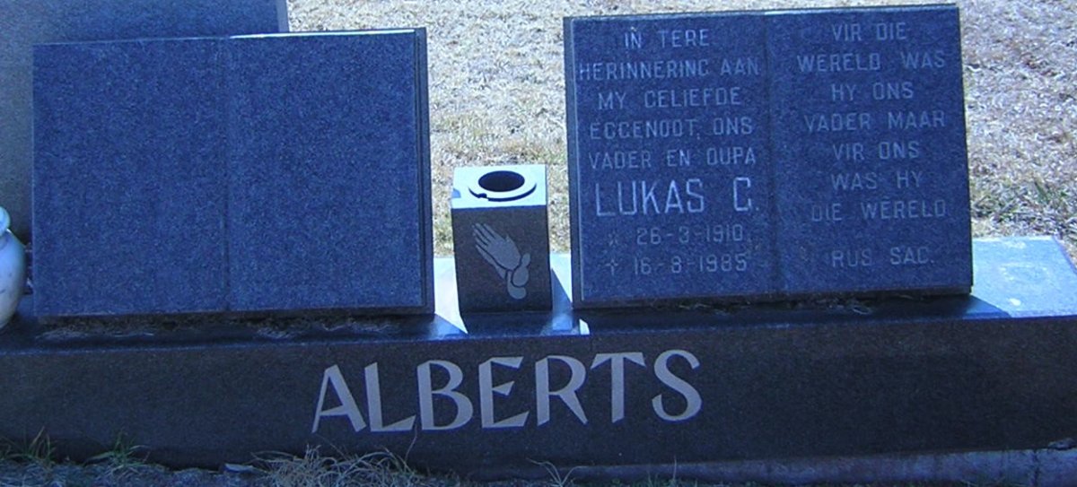 ALBERTS Lukas C. 1910-1985