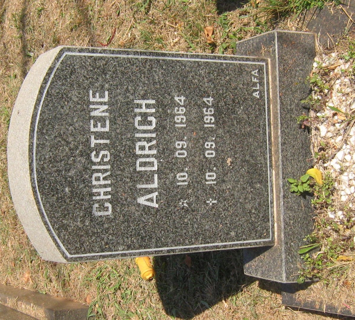 ALDRICH Christene 1964-1964