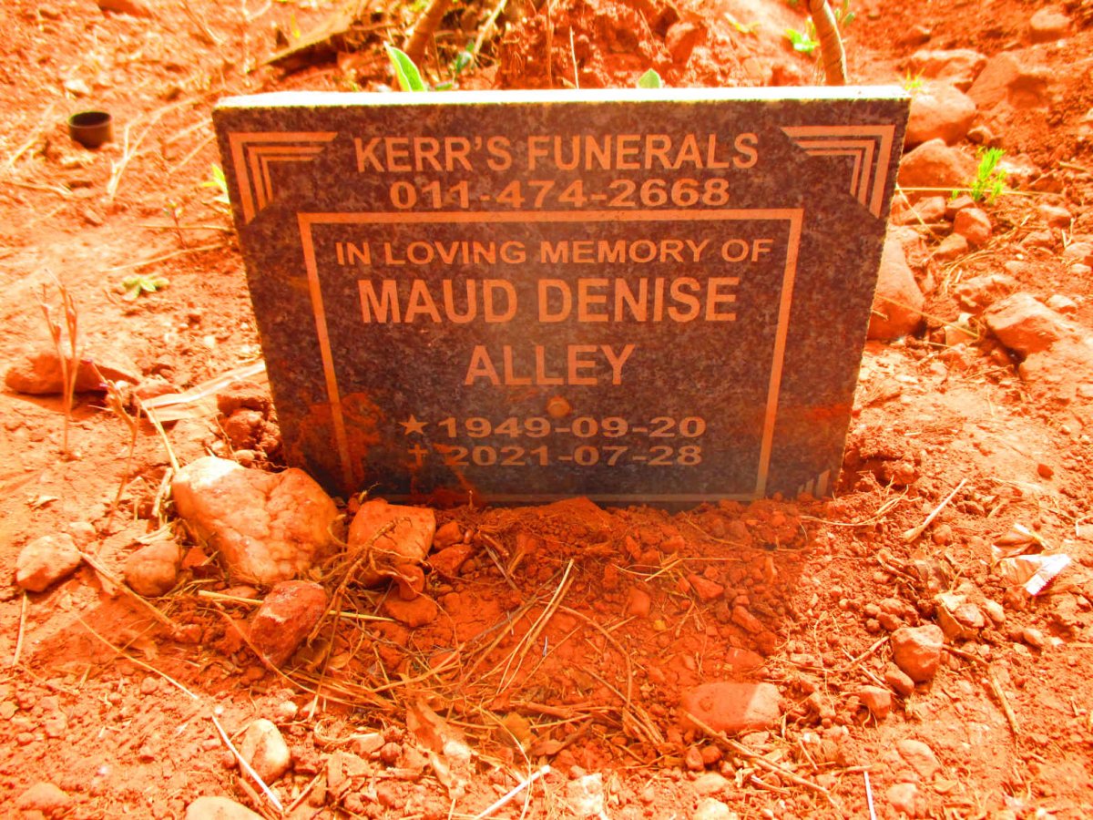 ALLEY Maud Denise 1949-2021