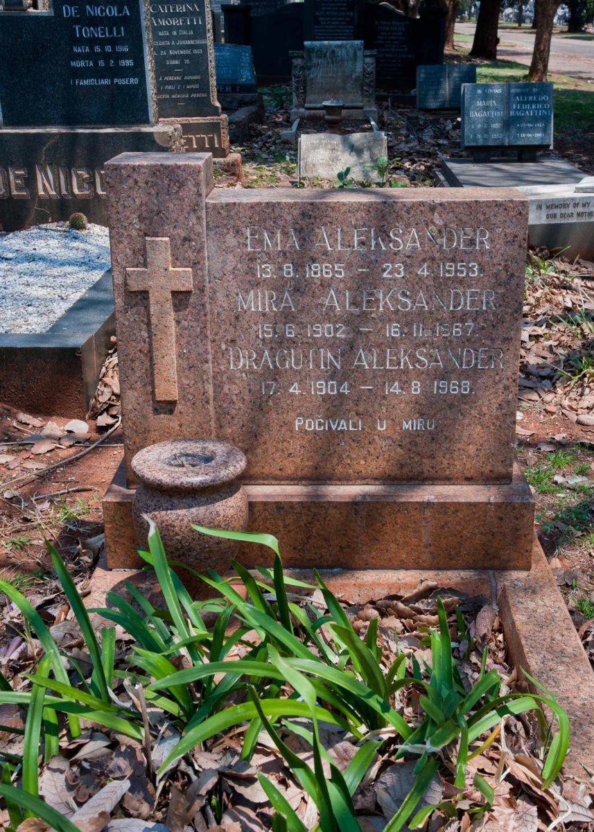ALEKSANDER Ema 1865-1953 :: ALEKSANDER Mira 1902-1967