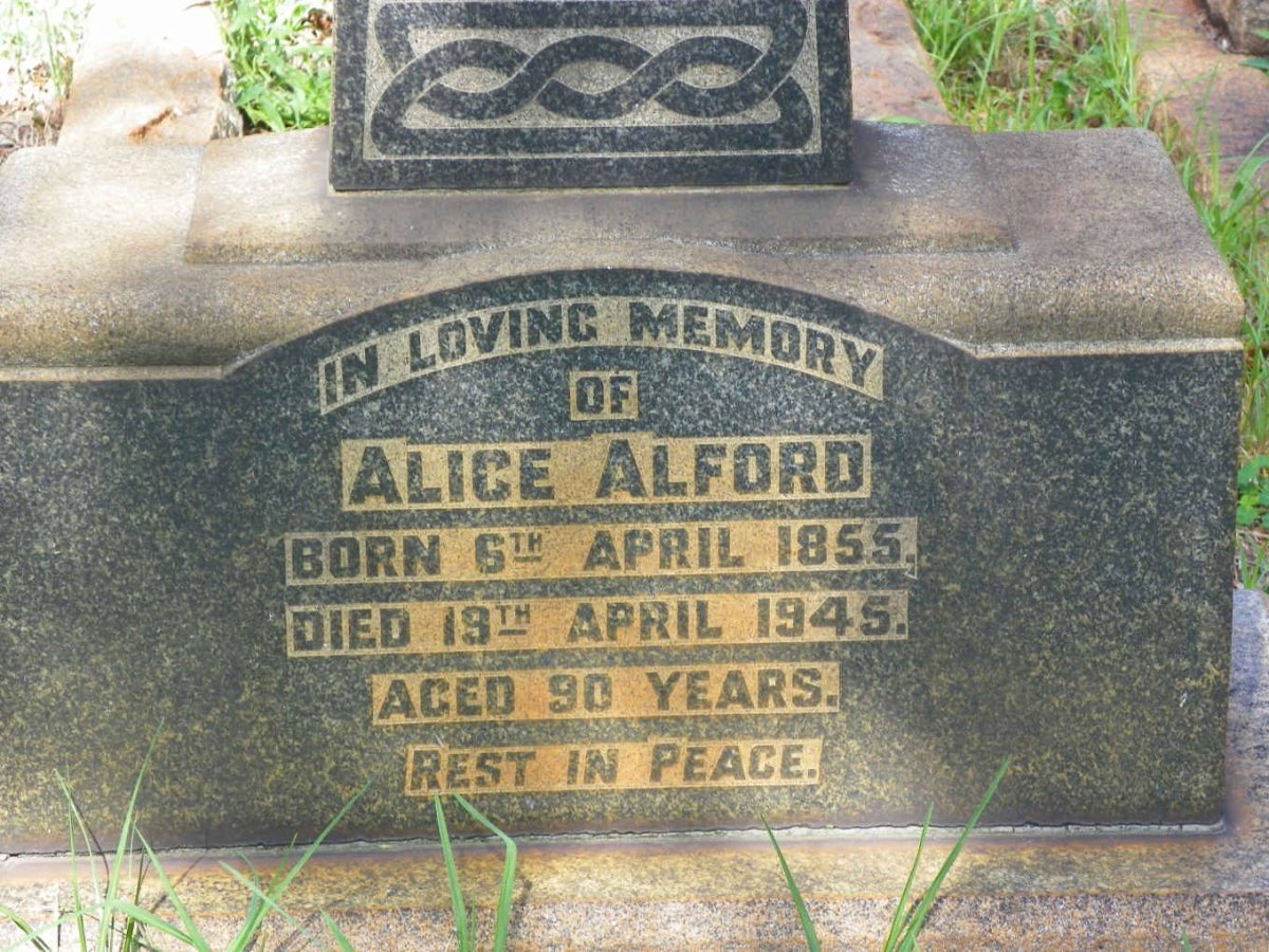ALFORD Alice 1855-1945