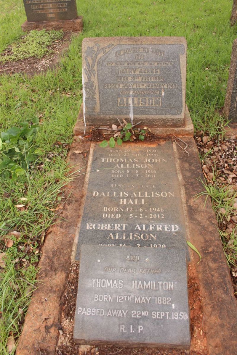 ALLISON Thomas John 1916-2011 :: ALLISON Mary Agnes 1889-1949