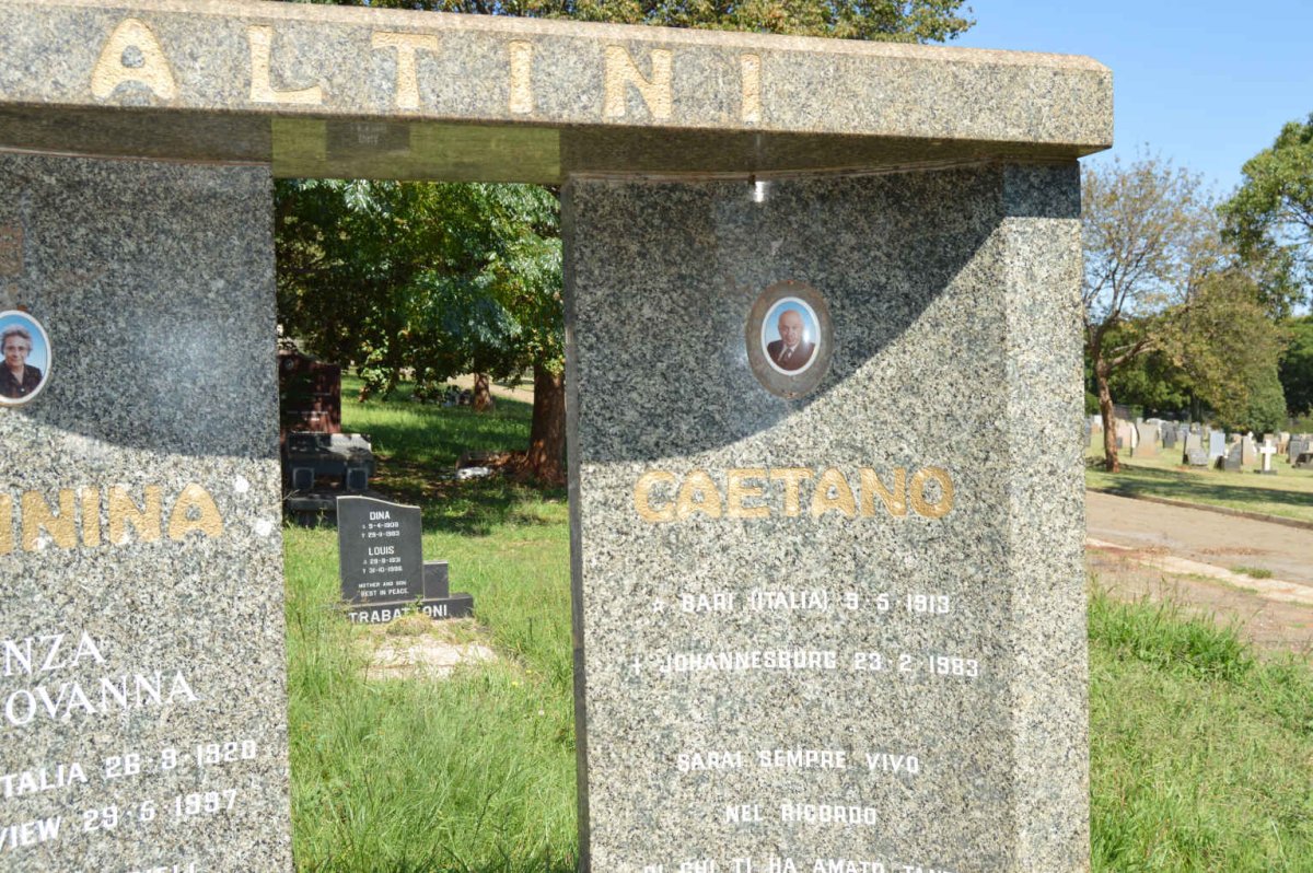 ALTINI Caetano 1913-1983 &amp; Ciannina Giovanna 1920-1997
