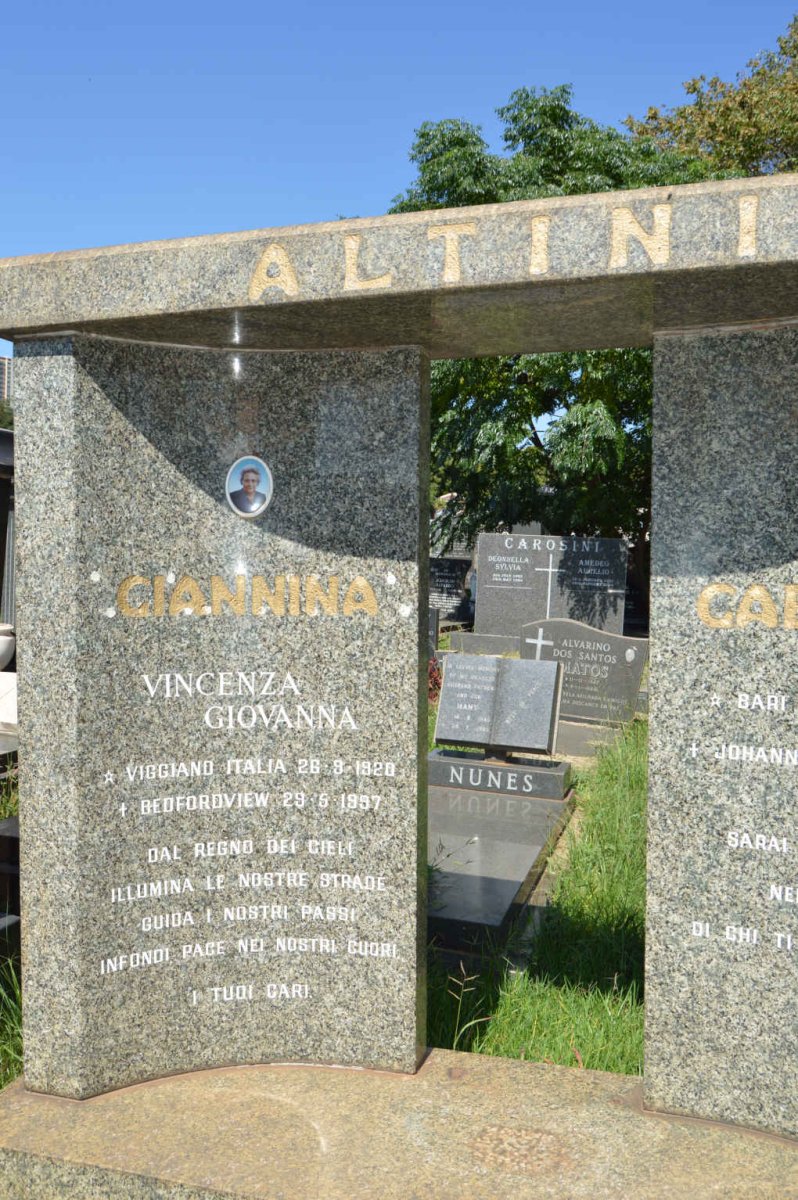 ALTINI Caetano 1913-1983 &amp; Ciannina Giovanna 1920-1997