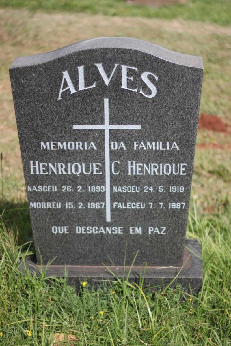 ALVES Henrique 1893-1967 :: ALVES C. Henrique 1918-1987