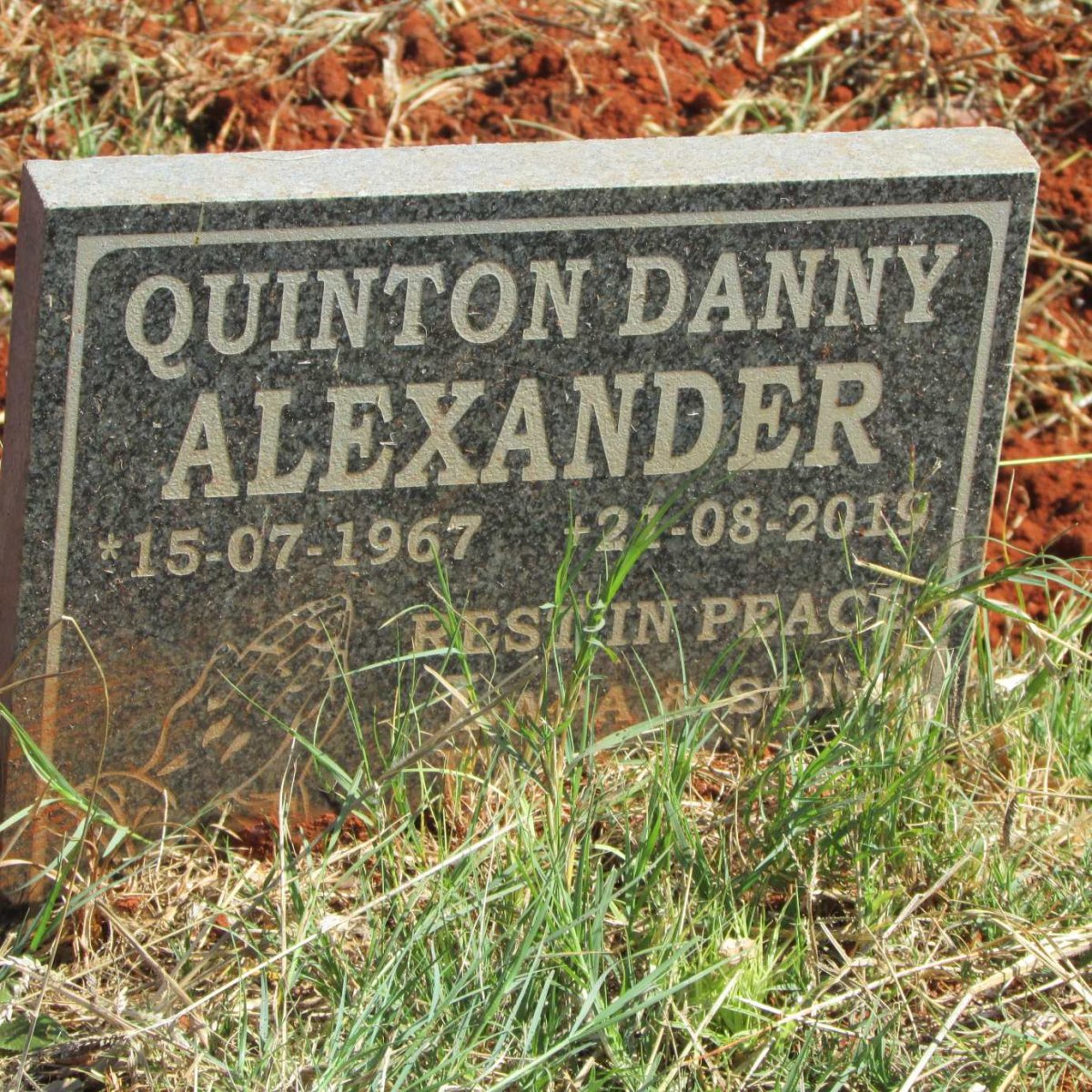 ALEXANDER Quinton Danny 1967-2019