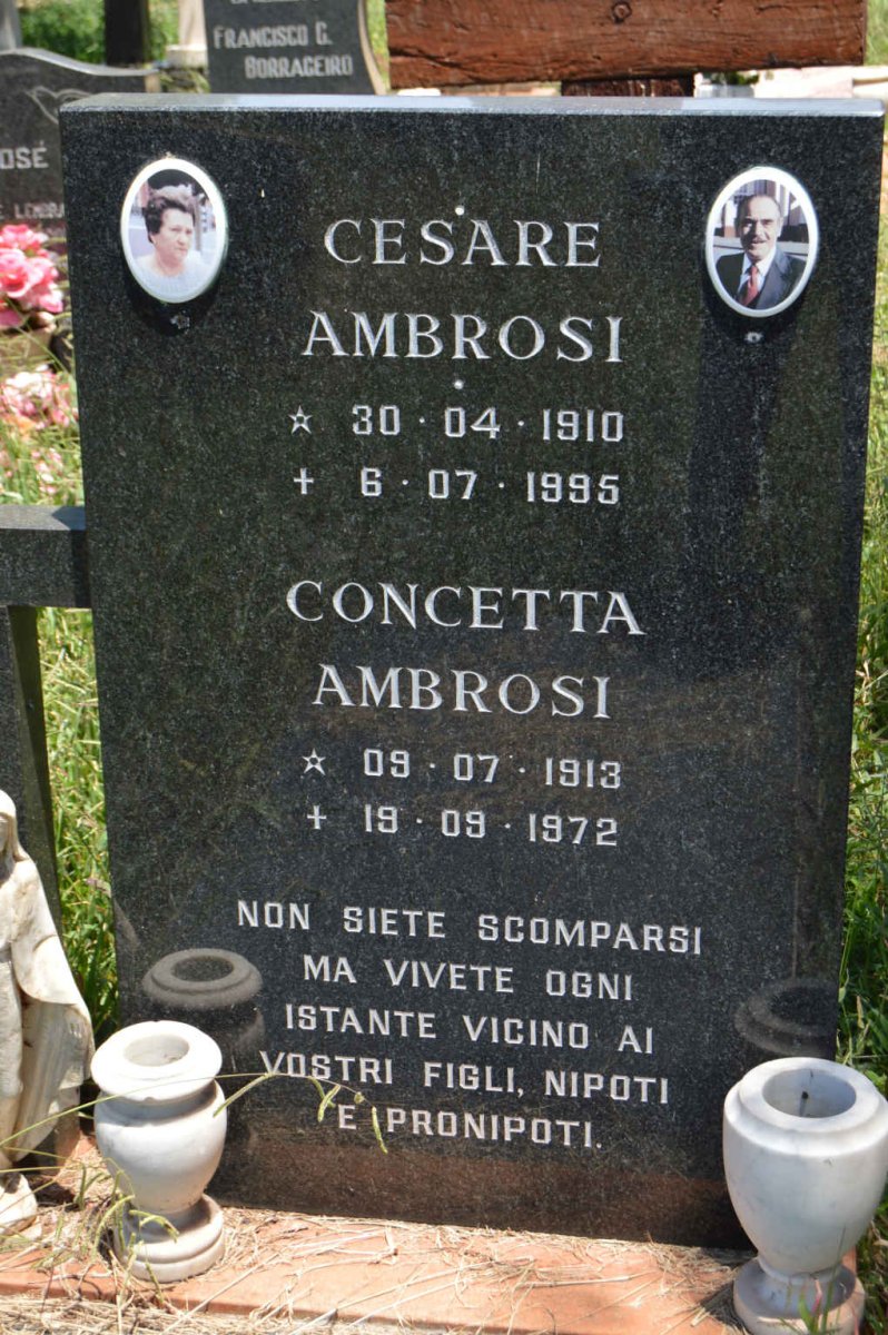 AMBROSI Cesare 1910-1995 &amp; Concetta 1913-1972