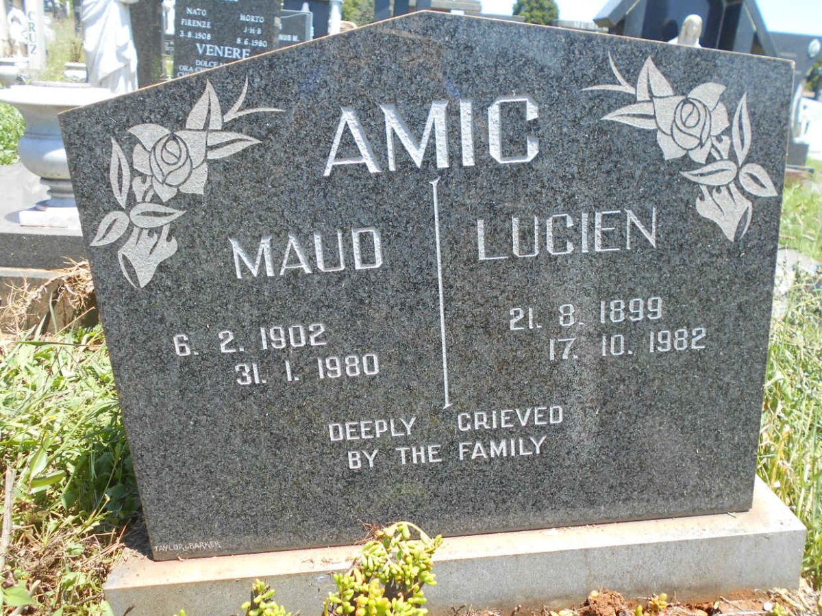 AMIC Lucien 1899-1982 &amp; Maud 1902-1980