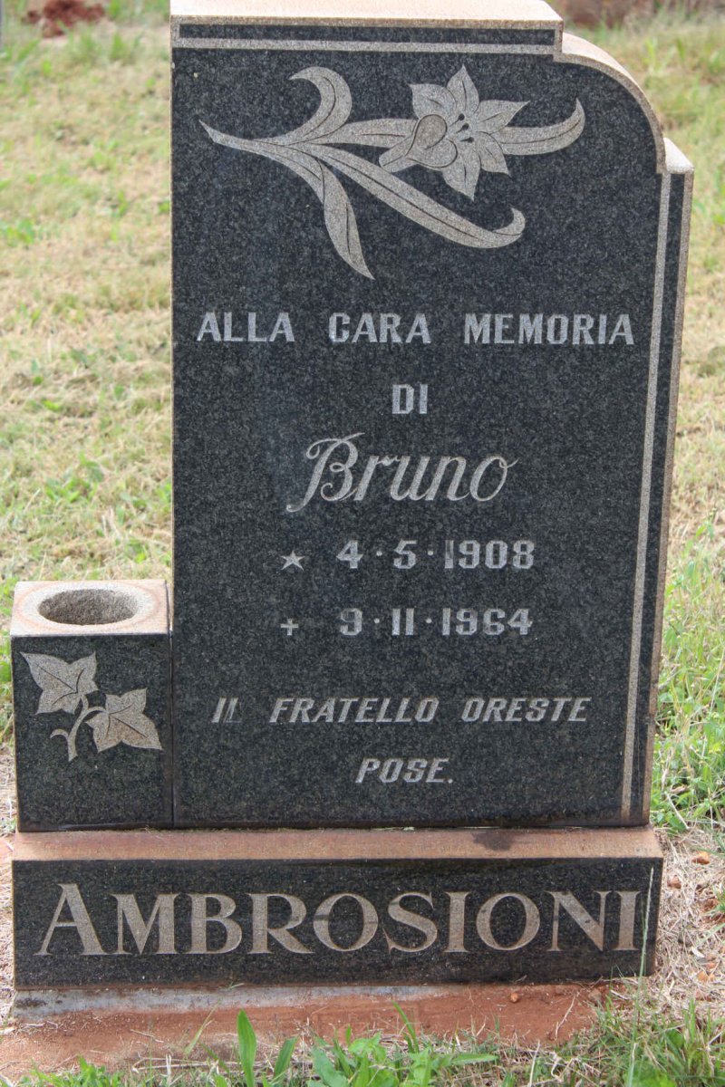 AMBROSIONI Bruno 1908-1964