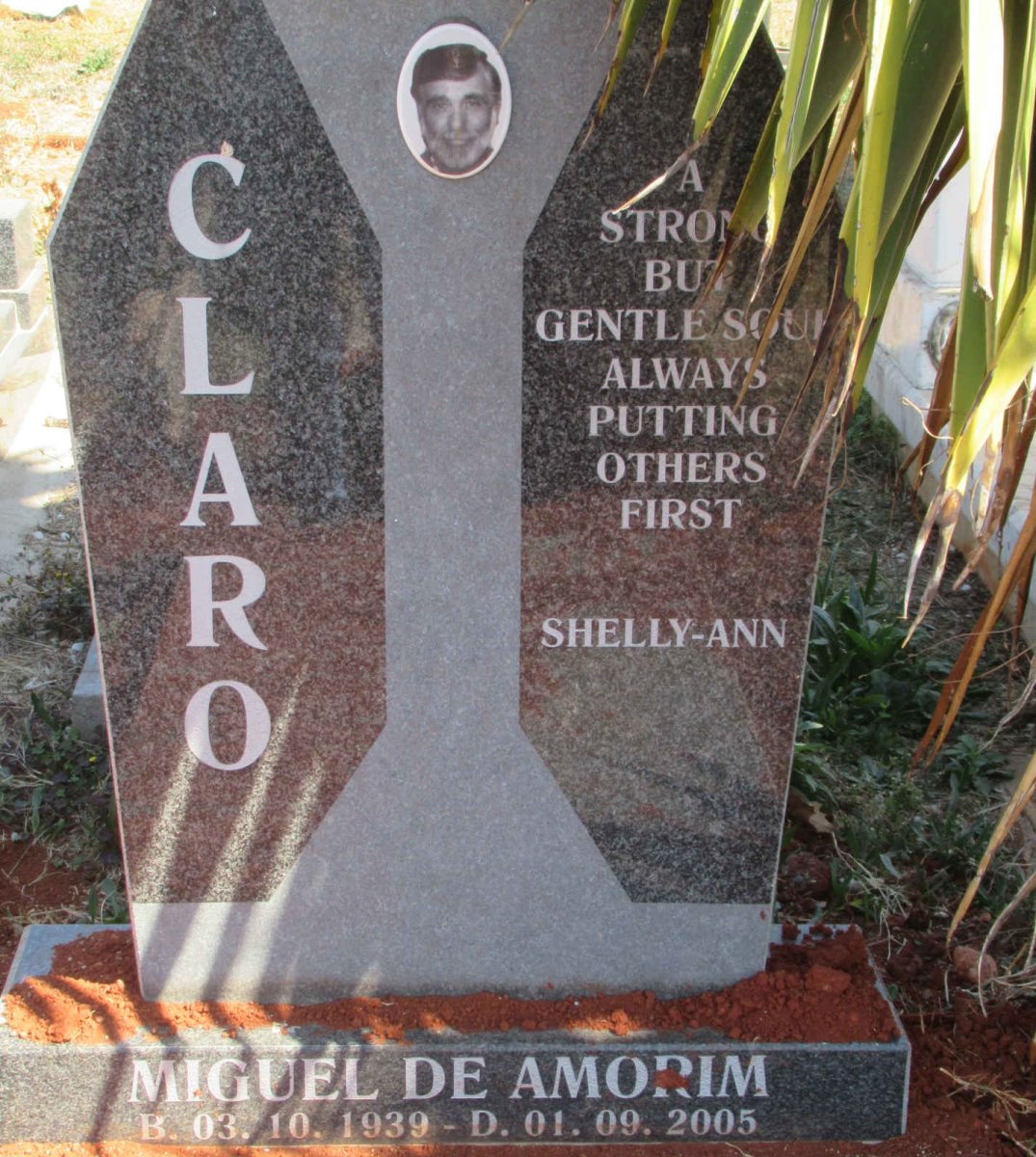 AMORIM Claro Miguel, de 1939-2005