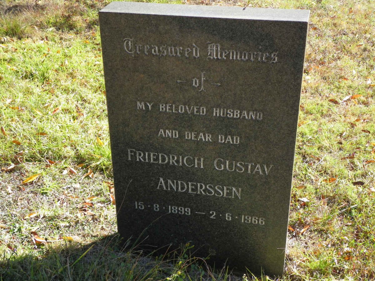 ANDERSSEN Friedrich Gustav 1899-1966
