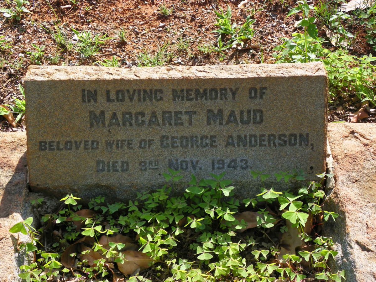 ANDERSON Margaret Maud -1943
