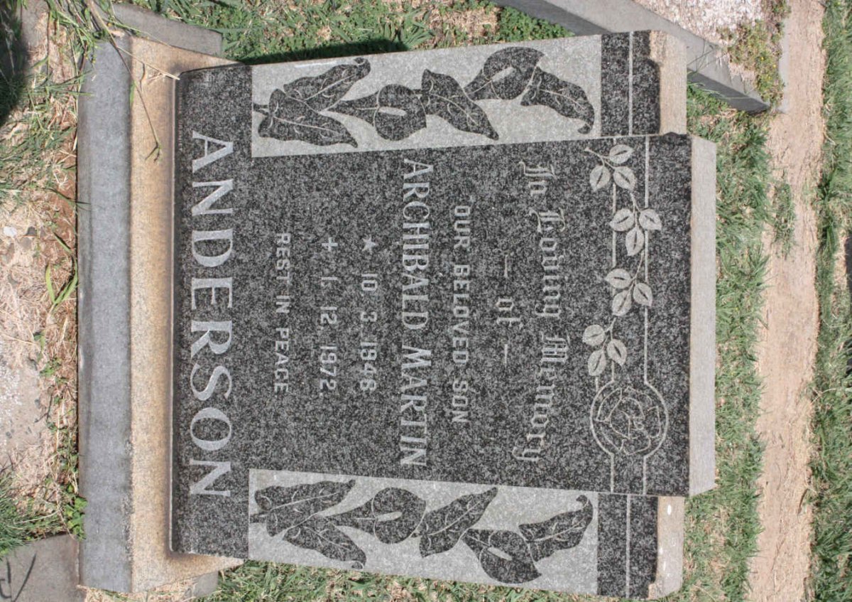 ANDERSON Archibald Martin 1948-1972