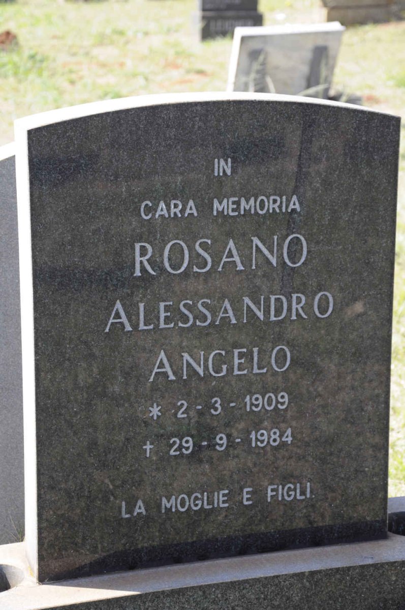 ANGELO Rosano Alessandro 1909-1984