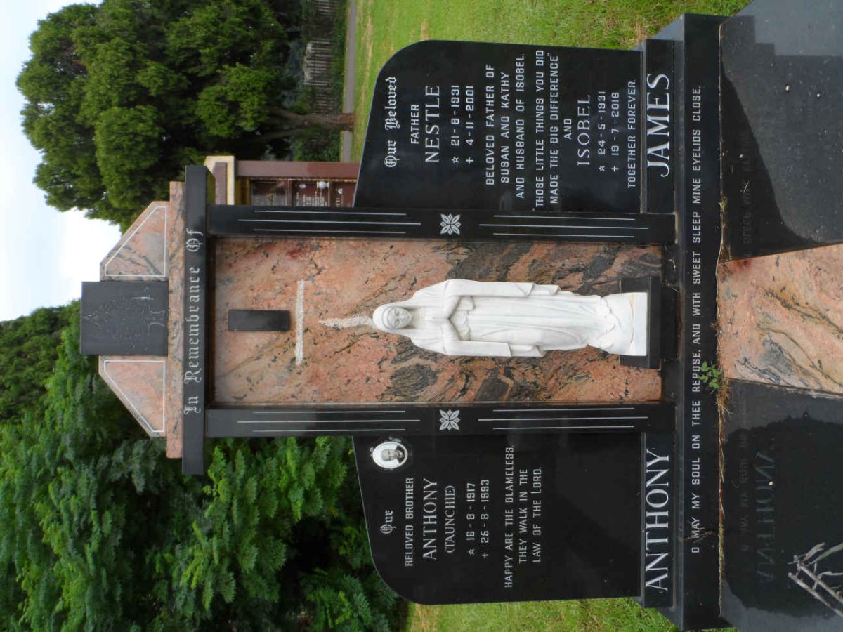 ANTHONY Anthony 1917-1993 :: JAMES Nestle 1931-2001 &amp; Isobel 1931-2016