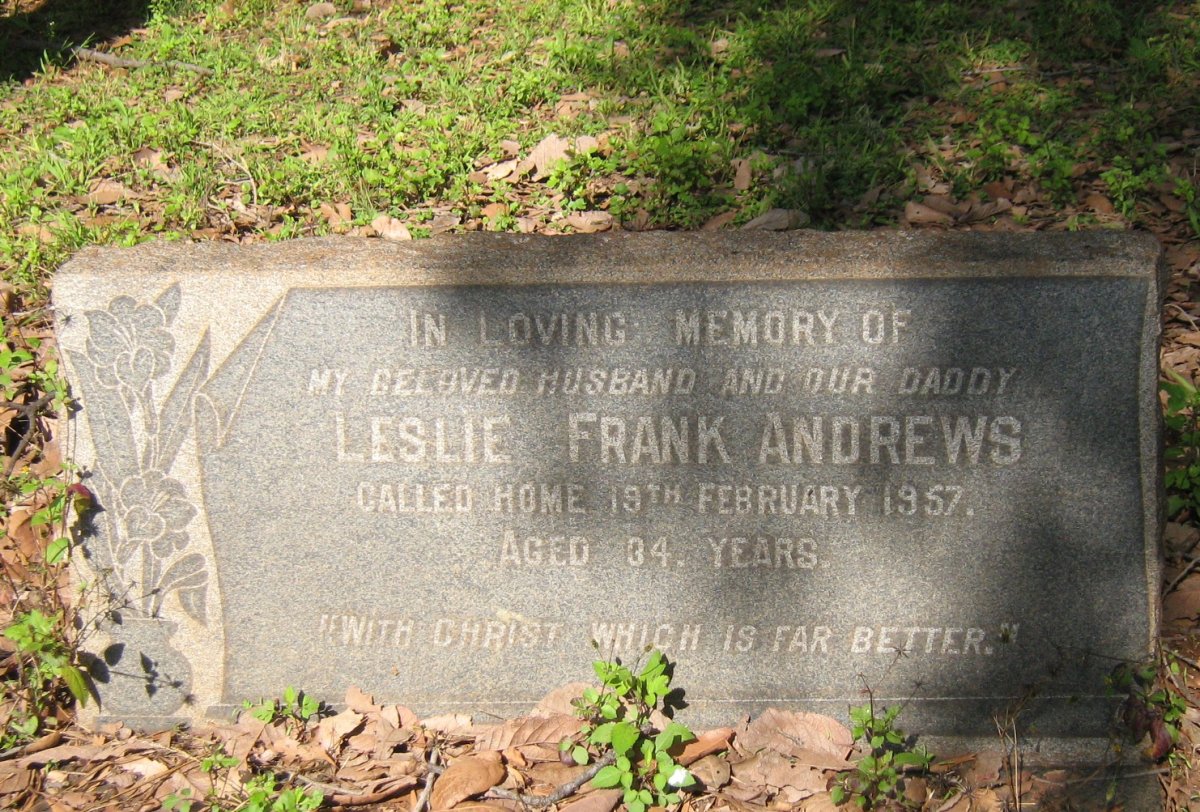 ANDREWS Leslie Frank -1957