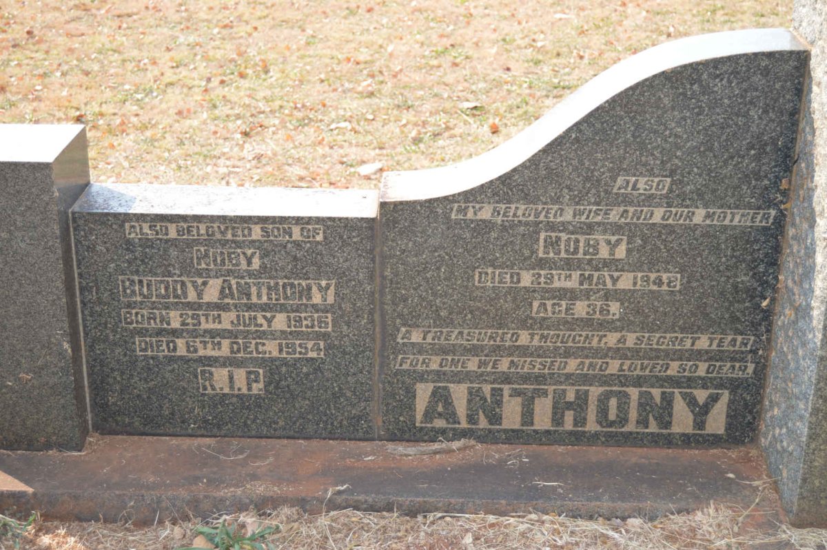 ANTHONY Nuby -1942 :: ANTHONY Buddy 1936-1954