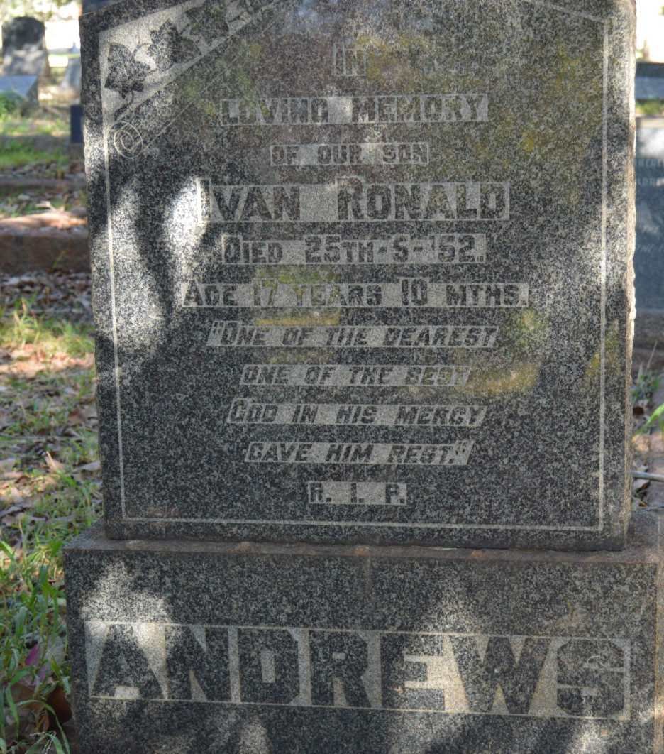 LAY Jimmy 1907-1973 :: ANDREWS Ivan Ronald -1952