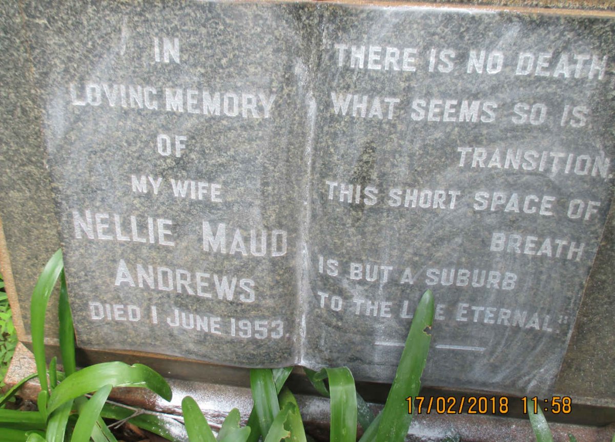 ANDREWS Nellie Maud -1953