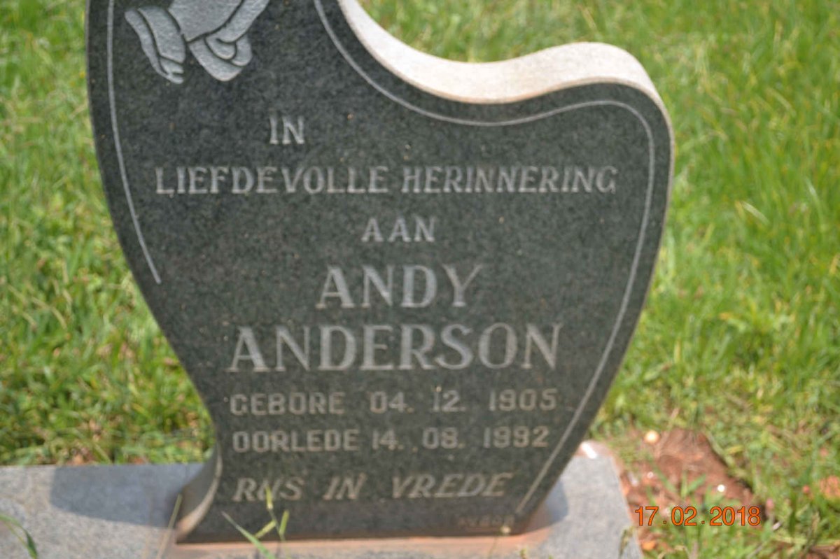 ANDERSON Andy 1905-1992
