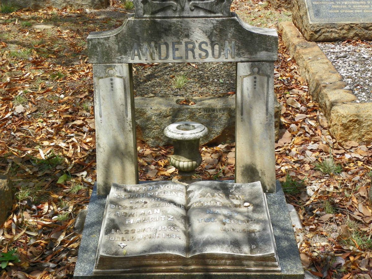 ANDERSON Adriaan Mauritz 1935-1945
