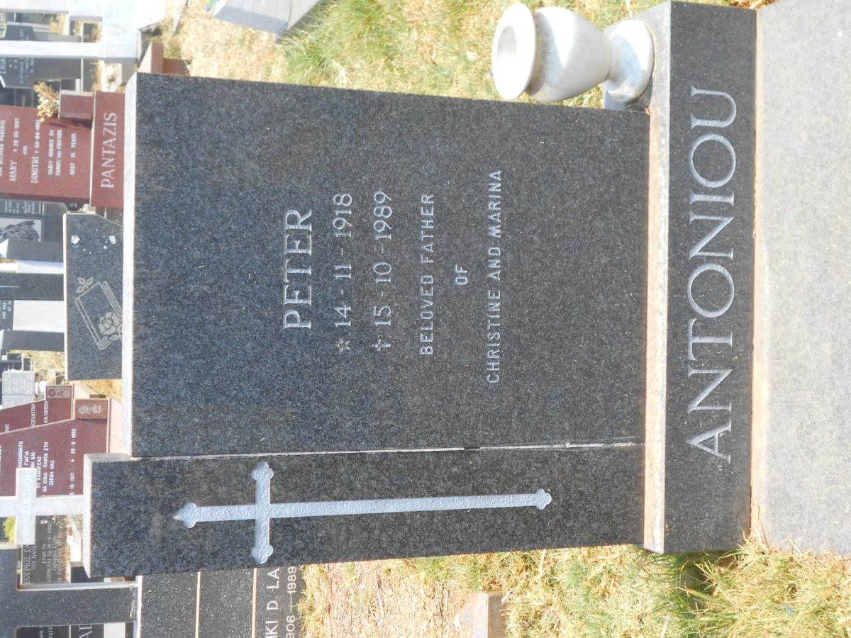 ANTONIOU Peter 1918-1989