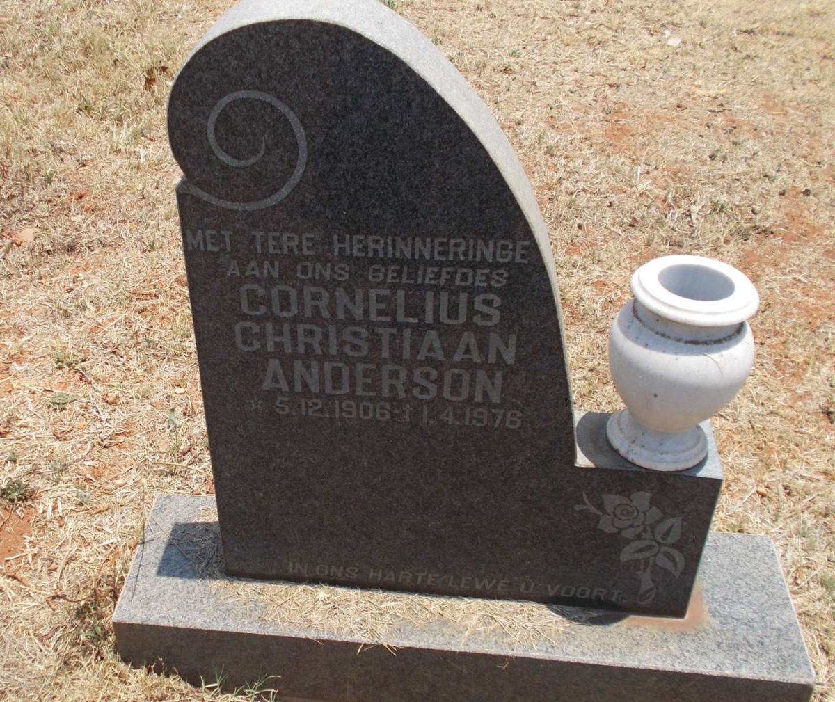 ANDERSON Cornelius Christiaan 1906-1976