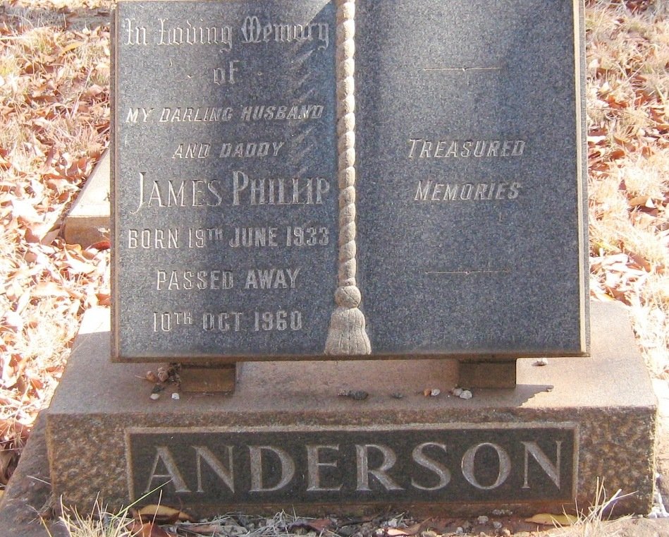 ANDERSON James Phillip 1933-1960