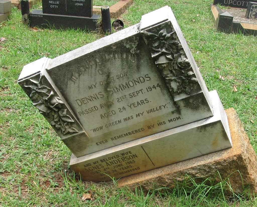 ANDERSON Agnes -1965 :: SIMMONDS Dennis -1944