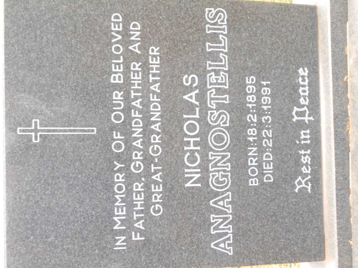 ANAGNOSTELLIS Nicholas 1895-1991