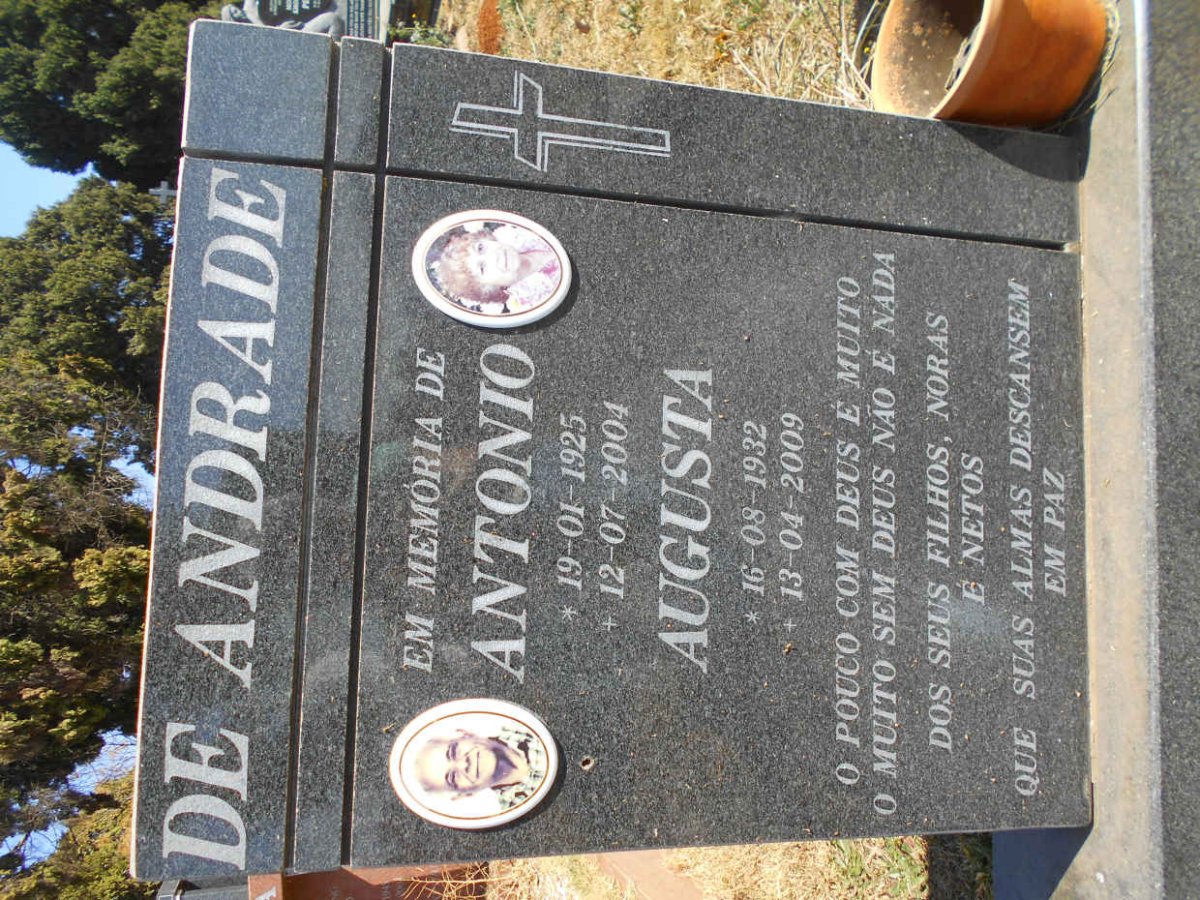ANDRADE Antonio, de 1925-2004 &amp; Augusta 1932-2009