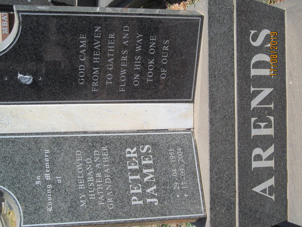 ARENDS Peter James 1951-2004