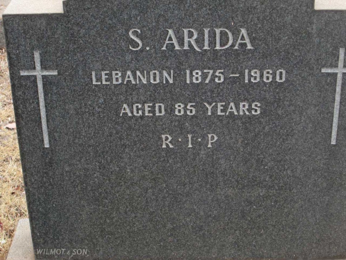 ARIDA S. 1875-1960