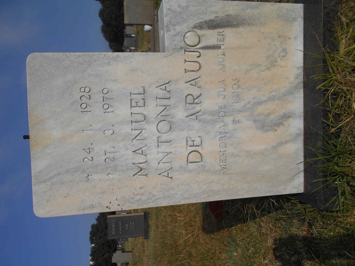 ARAUJO Manuel Antonia, de 1928-1979