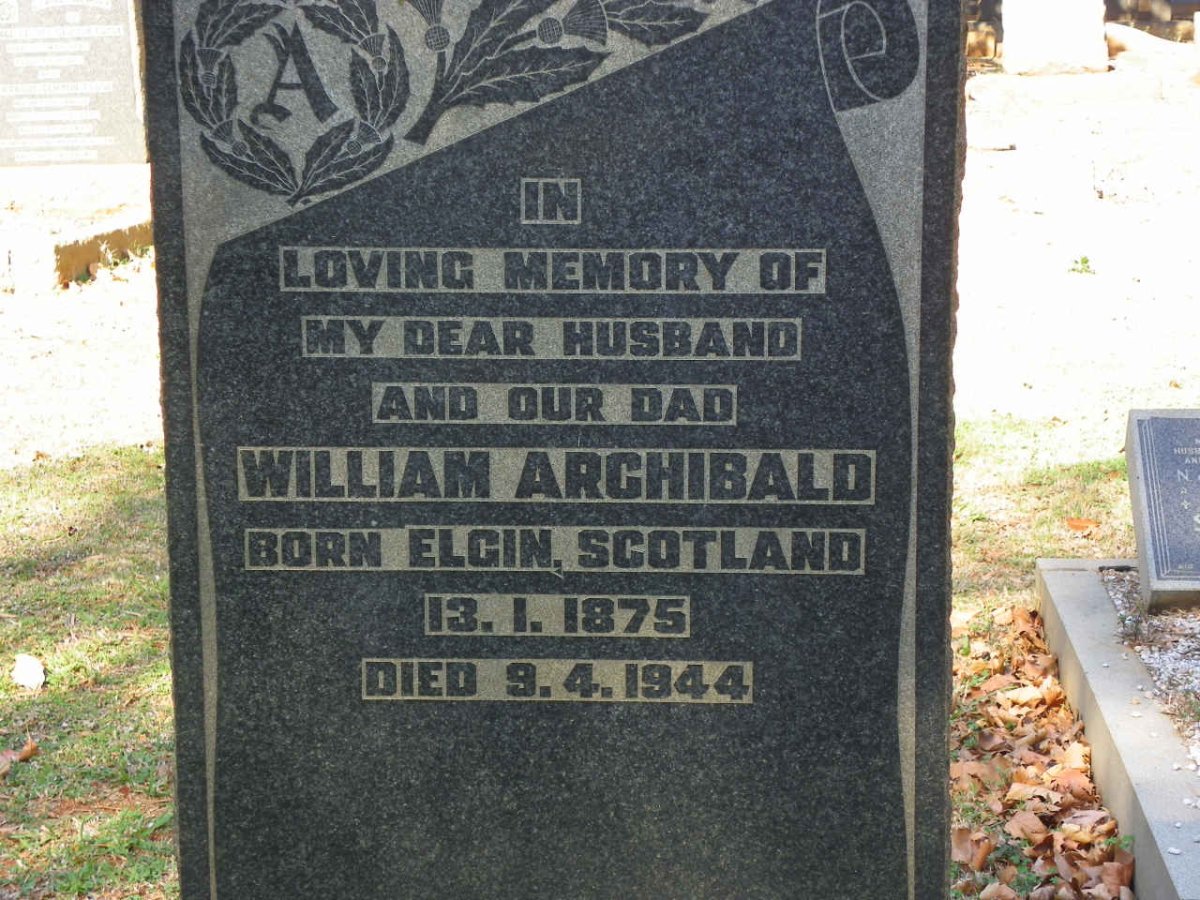 ARCHIBALD William 1875-1944