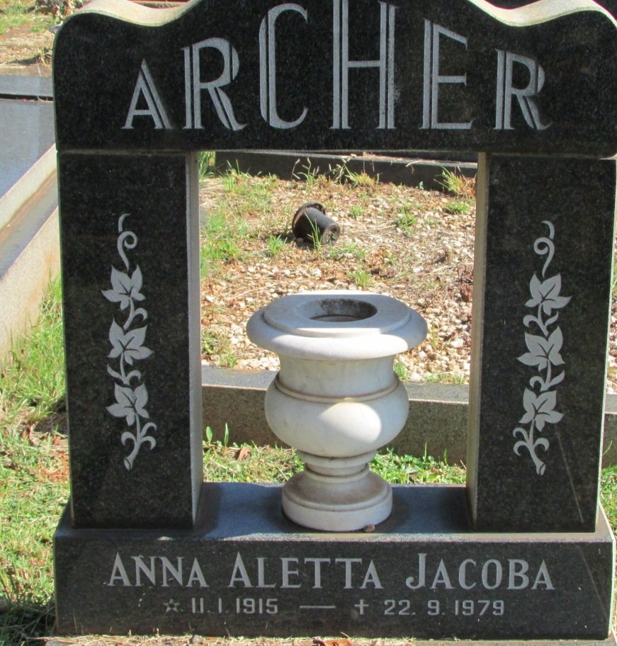 ARCHER Anna Aletta Jacoba 1915-1979