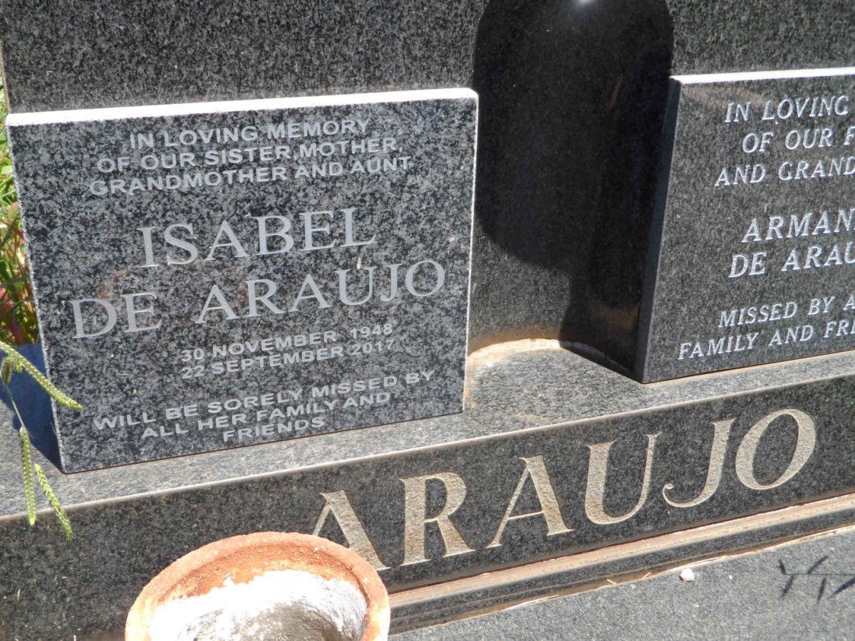 ARAUJO Armando :: ARAUJO Camila M. nee DE CASTRO 1925-1976